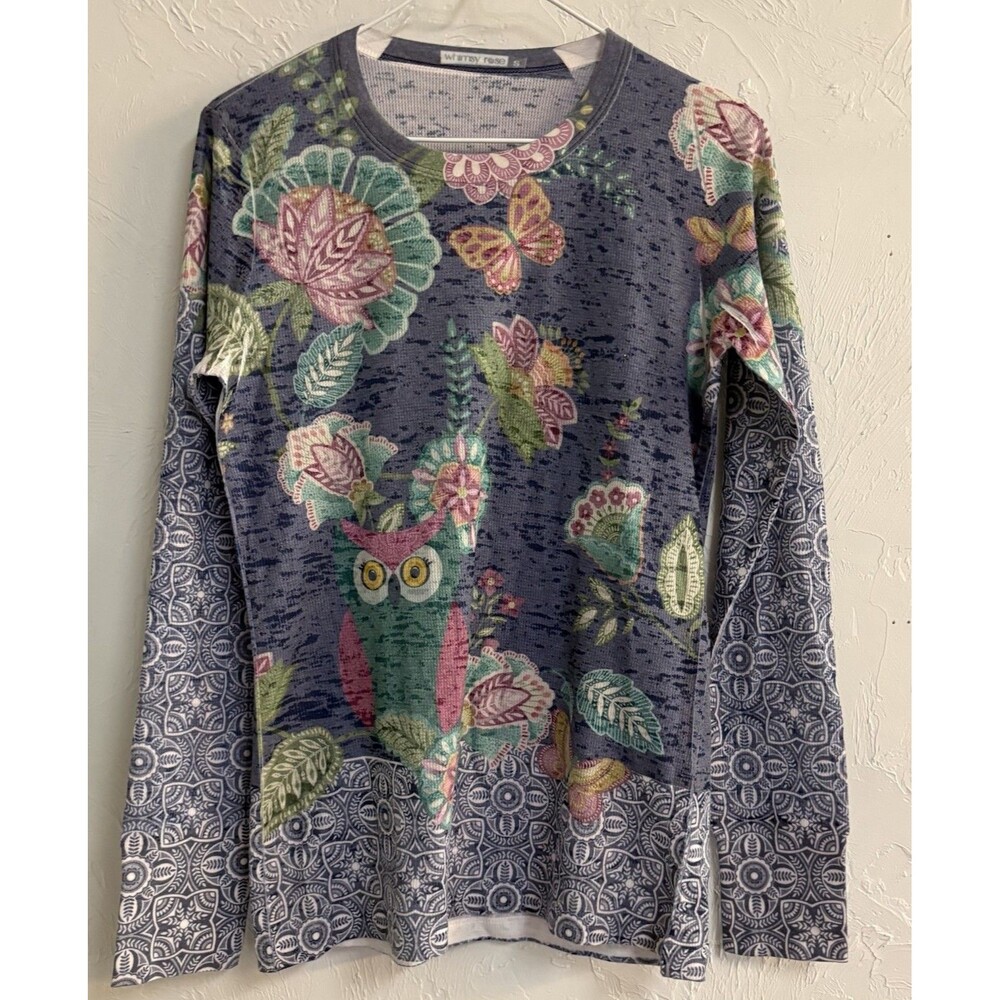 Whimsy Rose Long Sleeve Tshirt Size Small Purple